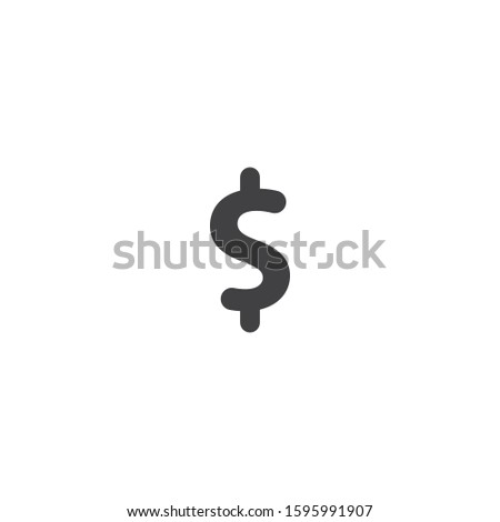 Dollar symbol vector icon illustration design
