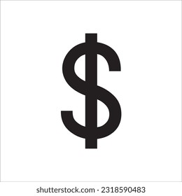 Dollar-Symbol-Vektordesign, Design von Währungssymbolen, Design von Symbolen für usw.