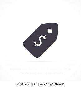 dollar tag vector icon eps10 , Lorem ipsum Flat design