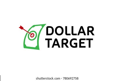 Dollar Target Arrow Logo Symbol Vector Design Illustration