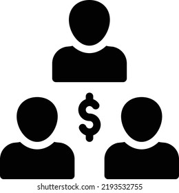 dollar team Vector illustration on a transparent background.Premium quality symbols.Glyphs vector icon for concept and graphic design.