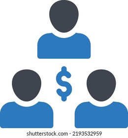 ilustración vectorial de equipo de dólar en un fondo transparente.Símbolos de calidad premium.Icono vector glifos para concepto y diseño gráfico.