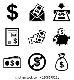 Dollar transactions icons