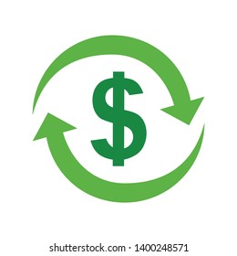 Dollar transfer arrows line icon. linear style sign for mobile concept and web design. Dollar money exchange outline vector icon. Symbol, logo illustration. Pixel perfect vector graphics