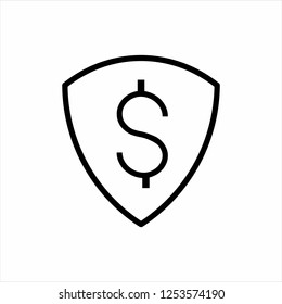dollar in triangle icon vector. symbol illustration.