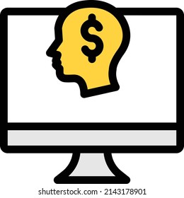 Dollar-Vektorfarbensymbol