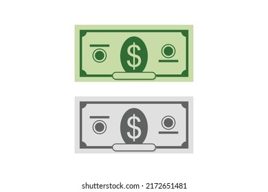 Dollar vector design illustration on white background