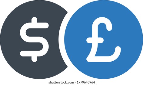 dollar vector glyph color icon 