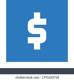 dollar vector glyph color icon