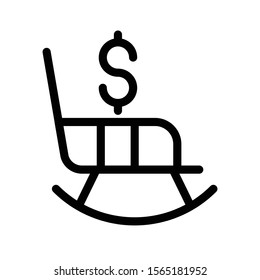dollar vector glyph flat icon 