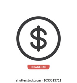 Dollar vector icon