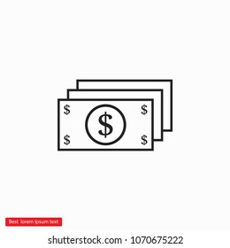 Dollar  vector icon