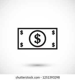 Dollar  vector icon