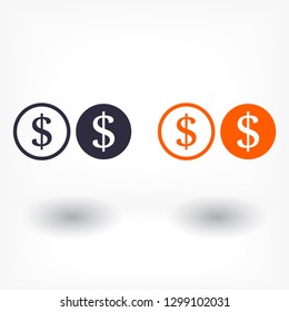 Dollar  vector icon