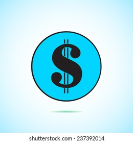Dollar vector icon