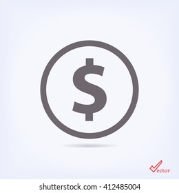 dollar vector icon