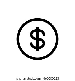 dollar - Vector icon