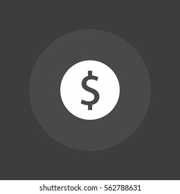 dollar vector icon , can be used for web and mobile design.