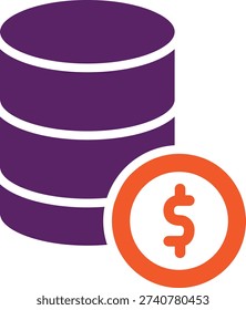 Dollar Vector Icon Design Illustration