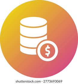 Dollar Vector Icon Design Illustration