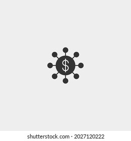 Dollar-Vektorsymbol-Illustrationszeichen