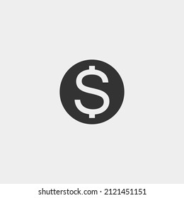 Dollar vector icon illustration sign