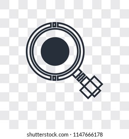 Dollar vector icon isolated on transparent background, Dollar logo concept