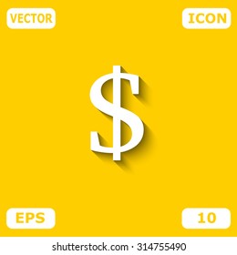 Dollar vector icon. Money symbol.