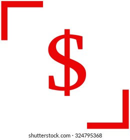 Dollar vector icon. Money symbol.