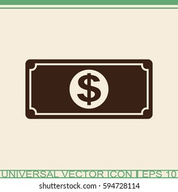 Dollar vector icon. Money symbol.