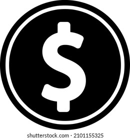 dollar vector icon on white background vector illustration..eps