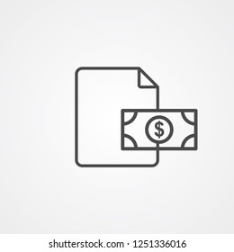 Dollar vector icon sign symbol