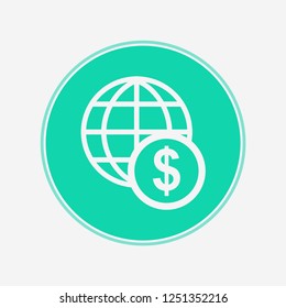 Dollar vector icon sign symbol