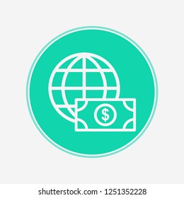Dollar vector icon sign symbol
