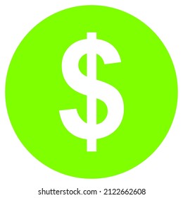 dollar vector icon sign symbol. isolated graphic illustration
