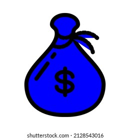 dollar vector icon sign symbol. isolated graphic illustration