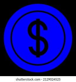 dollar vector icon sign symbol. isolated graphic illustration
