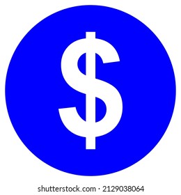 símbolo de signo de icono del vector dólar. ilustración gráfica aislada