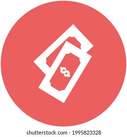 Icono de vector de dólar que puede modificar o editar fácilmente