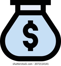 ilustración vectorial en dólares aislada en un fondo transparente. iconos vectoriales de almacenamiento para el concepto o gráficos web.