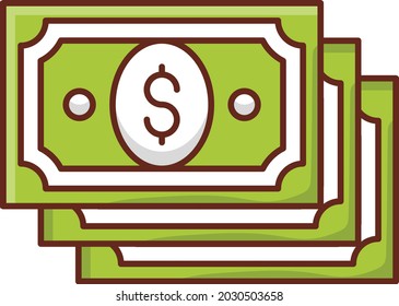 Dollar-Vektorgrafik auf transparentem Hintergrund. Symbole in Premium-Qualität. Vector Line Flaches Farbsymbol für Konzept und Grafikdesign.