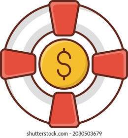 Dollar-Vektorgrafik auf transparentem Hintergrund. Symbole in Premium-Qualität. Vector Line Flaches Farbsymbol für Konzept und Grafikdesign.