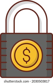 dollar Vector illustration on a transparent background. Premium quality symbols. Vector Line Flat color  icon for concept and graphic design.