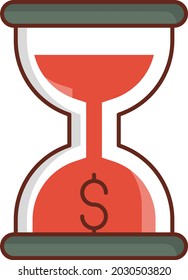 dollar Vector illustration on a transparent background. Premium quality symbols. Vector Line Flat color  icon for concept and graphic design.