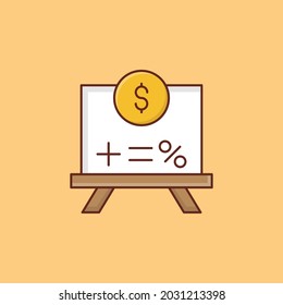 ilustración de dólar vector en un fondo transparente. Símbolos de calidad premium. Icono de color plano de línea vectorial para el concepto y el diseño gráfico.