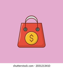 dollar Vector illustration on a transparent background. Premium quality symbols. Vector Line Flat color  icon for concept and graphic design.