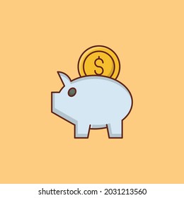 ilustración de dólar vector en un fondo transparente. Símbolos de calidad premium. Icono de color plano de línea vectorial para el concepto y el diseño gráfico.