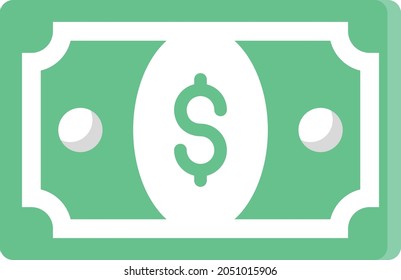 dollar Vector illustration on a transparent background. Premium quality symbols. Vector Line Flat color  icon for concept and graphic design.