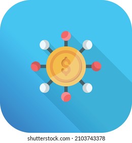 dollar Vector illustration on a transparent background.Premium quality symmbols.Vector line flat icon for concept and graphic design.
