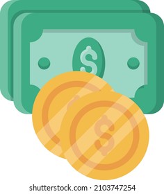 dollar Vector illustration on a transparent background.Premium quality symmbols.Vector line flat icon for concept and graphic design.
